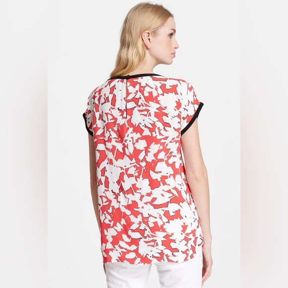 Kate Spade Cap Sleeve Print Top - Picture 2 of 12